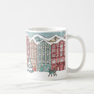 Mug Scène de ville d'hiver