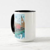 Mug Scène de ville du Royaume-Uni (Devant gauche)
