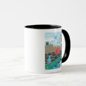 Mug Scène de ville du Royaume-Uni (Devant droit)