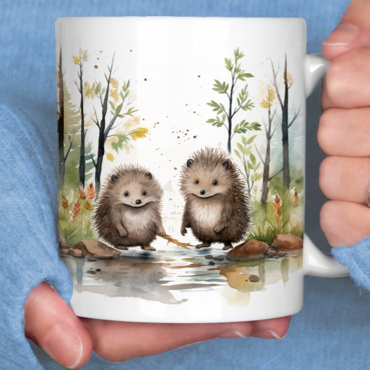 Mug Scène des bois Joyeux Porcupines des terres humide