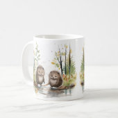 Mug Scène des bois Joyeux Porcupines des terres humide (Devant gauche)