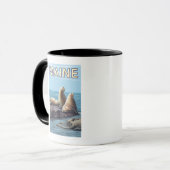 Mug Scène des lions de MaineSea (Devant gauche)