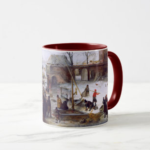 Mug Scène d'hiver Art de Noël Cadeau de Noël