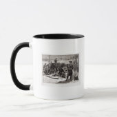 Mug Scène d'hiver au campement continental d'armée (Gauche)