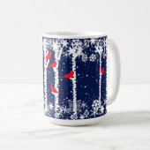 Mug Scène du cardinal d'hiver (Devant droit)