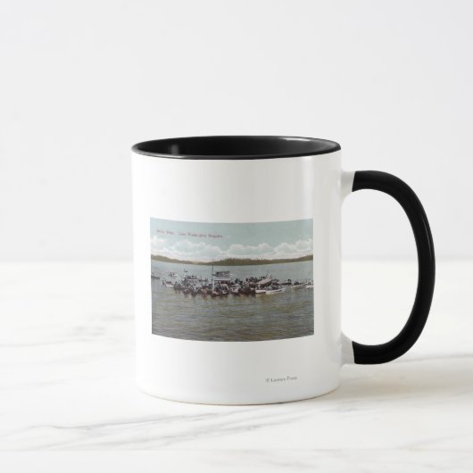 Mug Scène du lac Washington Regatta (Droite)