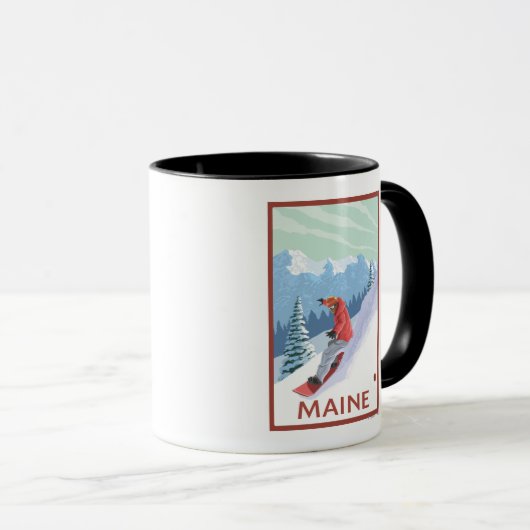 Mug Scène du MaineSnowboarder (Devant droit)