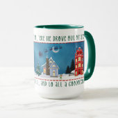 Mug Scène du village de Noël  (Devant droit)