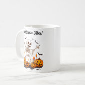 Mug scène effrayante d'Halloween (Devant gauche)