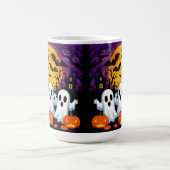 Mug Scène effrayante d'Halloween avec des fantômes (Centre)