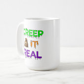 Mug Scène effrayante pour les fans d'Halloween 👻 (Devant gauche)