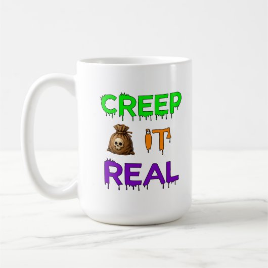 Mug Scène effrayante pour les fans d'Halloween 👻 (Gauche)