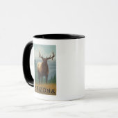 Mug Scène Elk Arizona (Devant gauche)