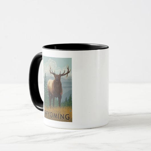Mug Scène ElkWyoming (Devant gauche)