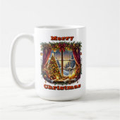 Mug Scène envoûtante de la forêt de Noël (Gauche)