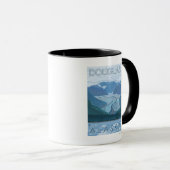 Mug Scène glaciaire - Douglas, Alaska (Devant droit)