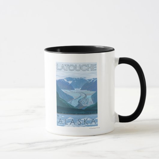 Mug Scène glaciaire - Latouche, Alaska (Droite)