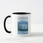 Mug Scène glaciaire - Latouche, Alaska (Gauche)