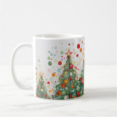 Mug Scène hivernale des pins neigeux (Gauche)