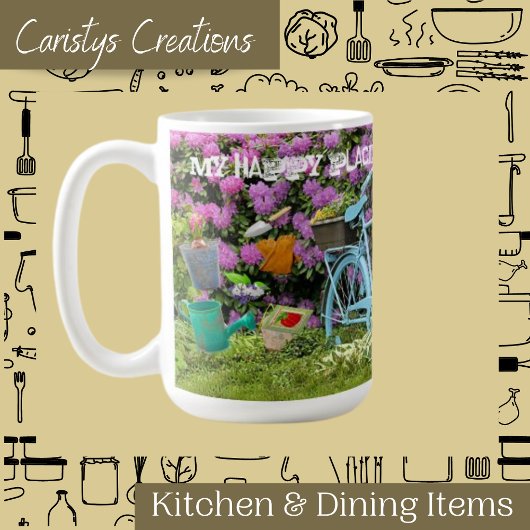Mug Scène Jardin Mon Endroit Heureux