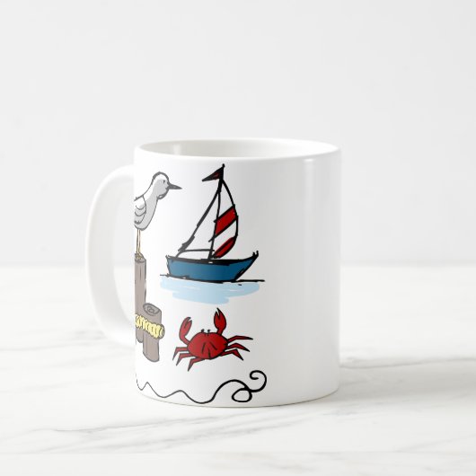Mug Scène nautique (Devant gauche)