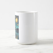 Mug Scène nocturne de cryptide Nessie Ptérosaure UFO B (Centre)