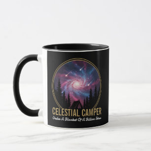 Mug Scène nocturne de la galaxie du campeur céleste