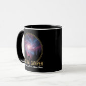 Mug Scène nocturne de la galaxie du campeur céleste (Devant gauche)