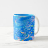 Mug Scène Océan Bleu (Devant droit)