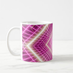 Mug Scène pop art rétro et sci fi des années 80.