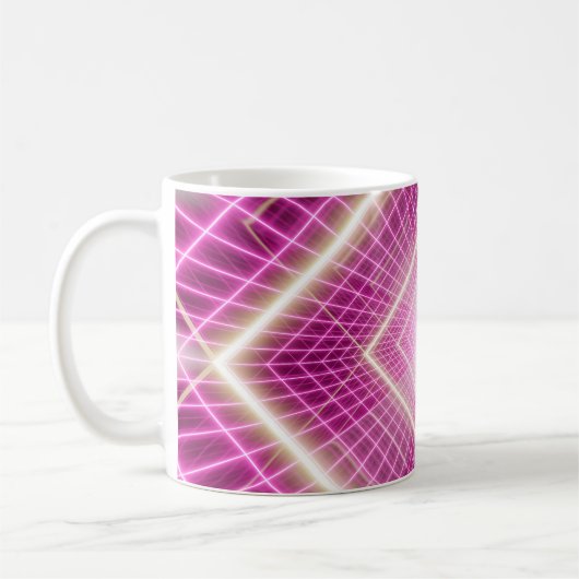 Mug Scène pop art rétro et sci fi des années 80. (Gauche)
