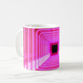 Mug Scène pop art rose moderne (Devant gauche)