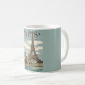 Mug Scène Romantique Paris France (Devant droit)