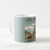 Mug Scène Romantique Paris France (Devant gauche)