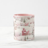 Mug Scène rose de Noël (Centre)