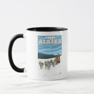 Mug Scène Sledding de chien - cari, Alaska