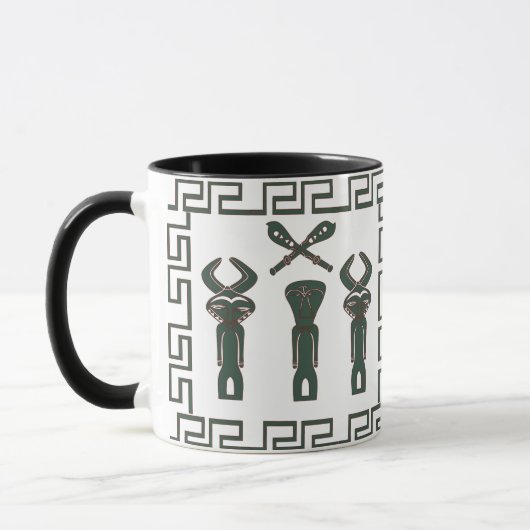 Mug Scène tribale africaine Abstraite (Gauche)