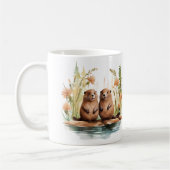Mug Scène Woodland 2 Beavers Wetland (Gauche)