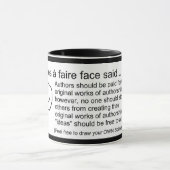 Mug Scènes à faire face dit... Les auteurs doivent êtr (Centre)