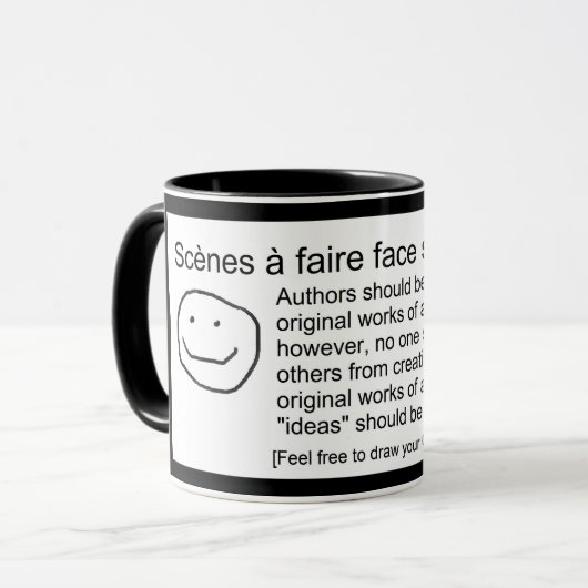 Mug Scènes à faire face dit... Les auteurs doivent êtr (Devant gauche)