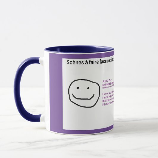 Mug Scènes à faire face récite de la poésie — Vache po (Gauche)