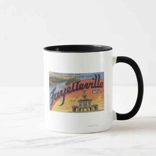 Mug Scènes de grandes lettres - Fayetteville, NC (Droite)