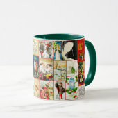 Mug Scènes de Noël et Collage de thèmes (Devant droit)