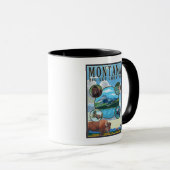 Mug Scènes d'état du Montana (Devant droit)