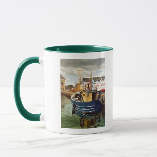Mug Scenic Galway City Ireland Fishing Boat (Gauche)