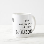 Mug Schadenfreude contre Glückschmerz (Devant droit)