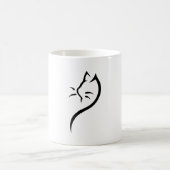 Mug Schéma de la silhouette du chat (Centre)
