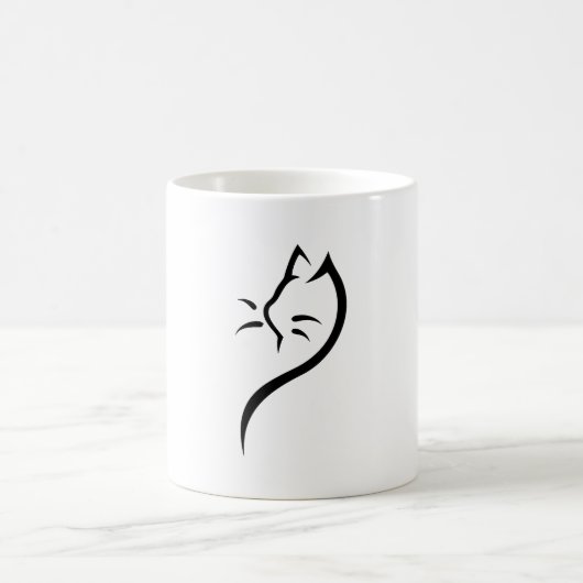 Mug Schéma de la silhouette du chat (Centre)