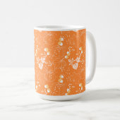 Mug Schéma de potiron et de potiron d'automne (Devant droit)