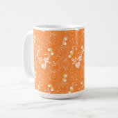 Mug Schéma de potiron et de potiron d'automne (Devant gauche)